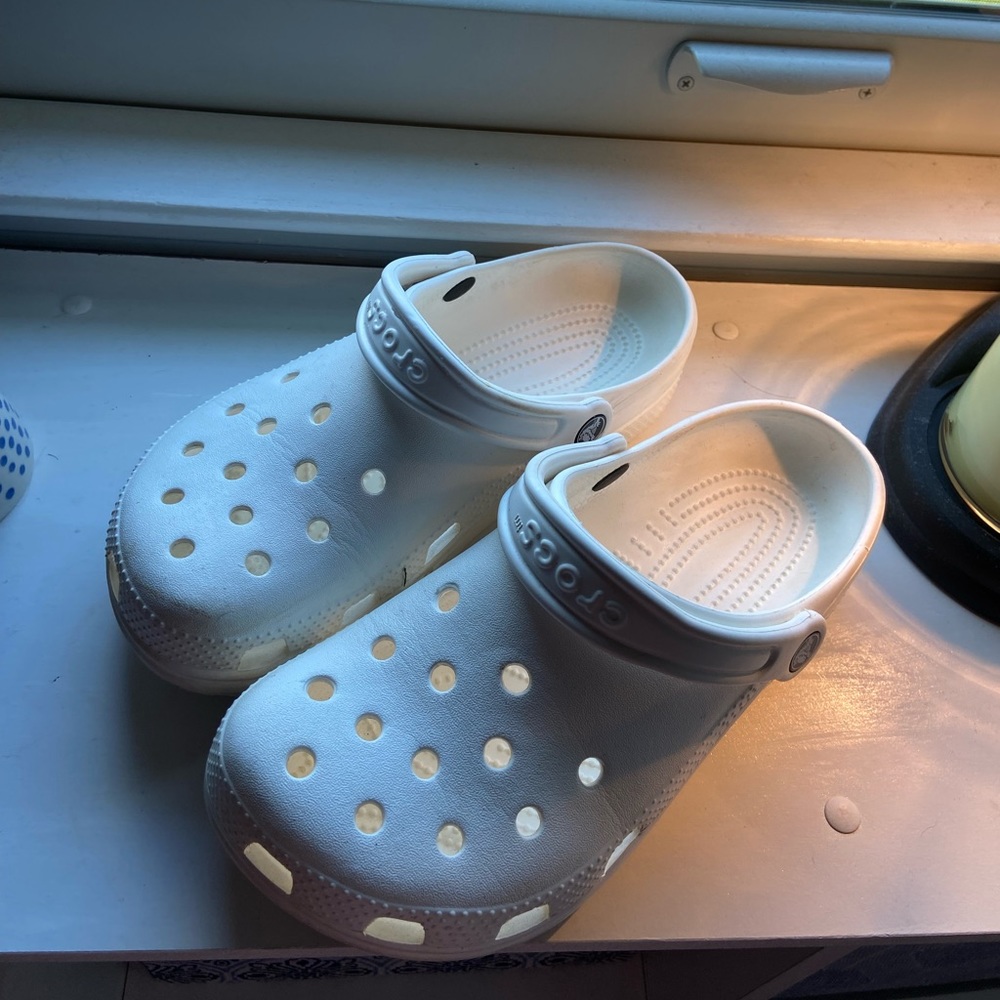 White Crocs